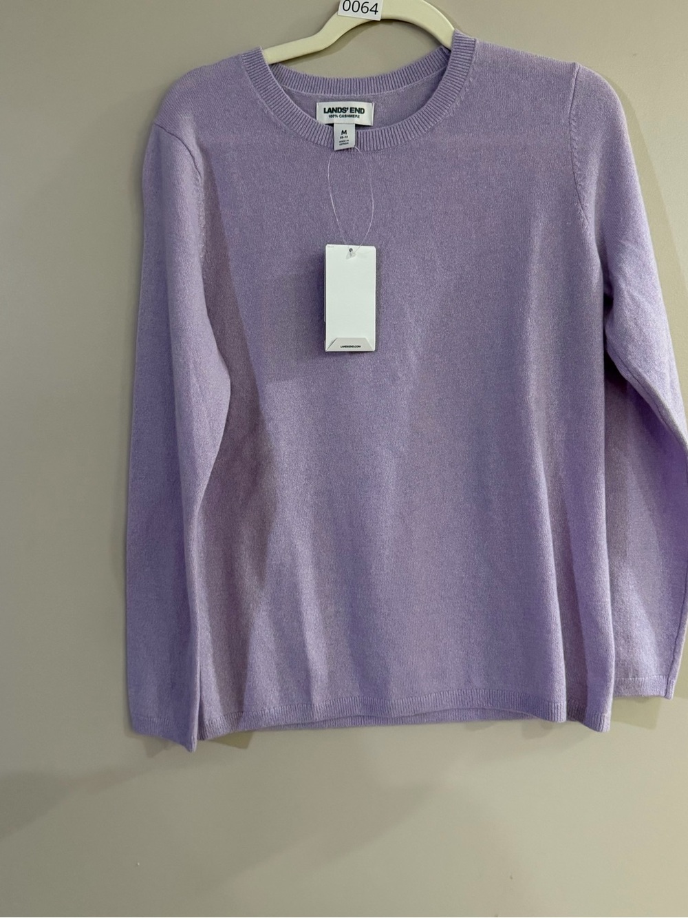 Lands' End Lavender cashmere Crewneck Sweater - Women's